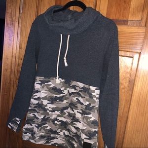 & Ave Cowl Neck Sweatshirt